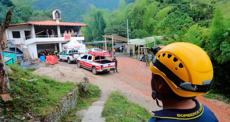 Hallan los cuerpos de los seis mineros atrapados en una mina de Amagá