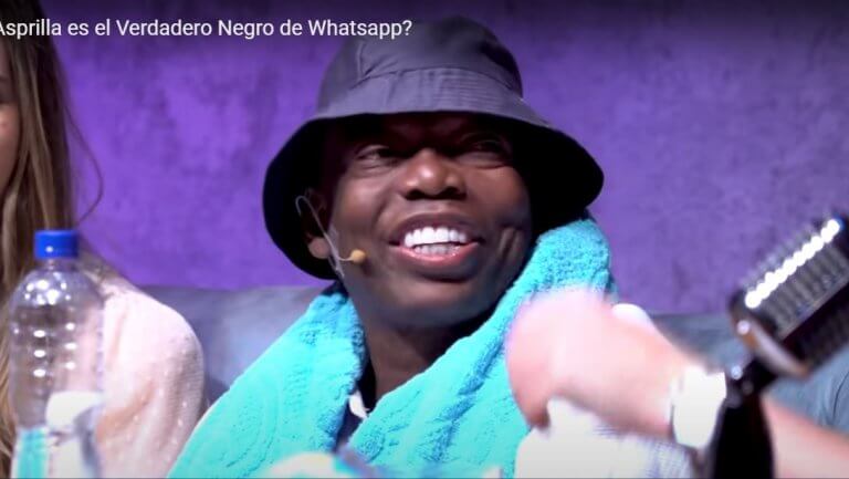 Faustino Asprilla se disfrazó 'negro del whatsapp' y rompió las