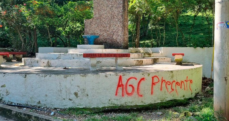 They will hold a security council in Manaure due to the appearance of AGC graffiti