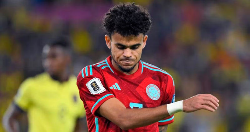 Fans furious with Luis Díaz after Colombia’s draw against Ecuador