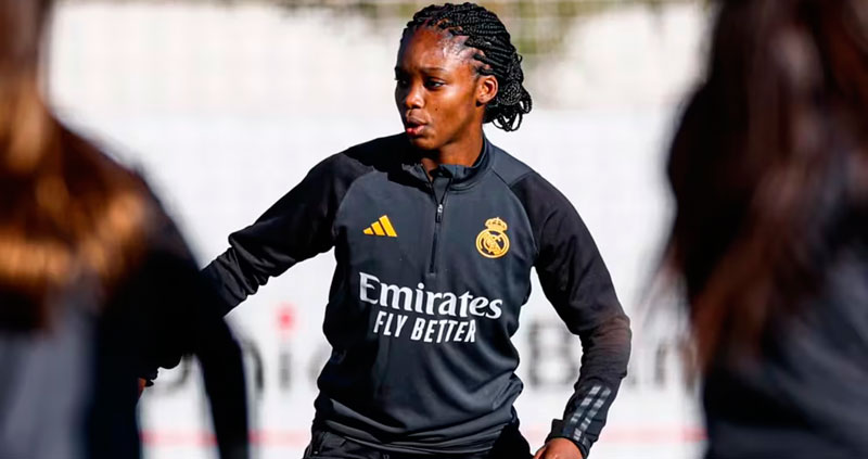 Linda Caicedo returned to training with Real Madrid