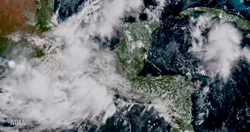 Lightning satellite captures the devastating force of two deadly hurricanes