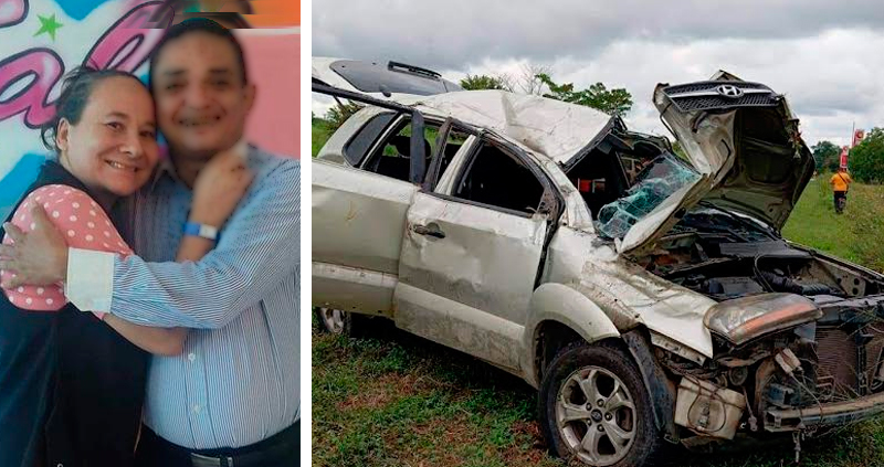 An evangelical minister died in a fatal accident in the south of Cesar